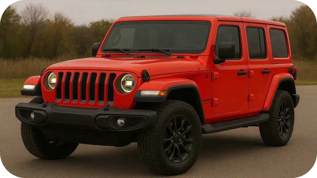 2025 Jeep Wrangler in Firecracker Red